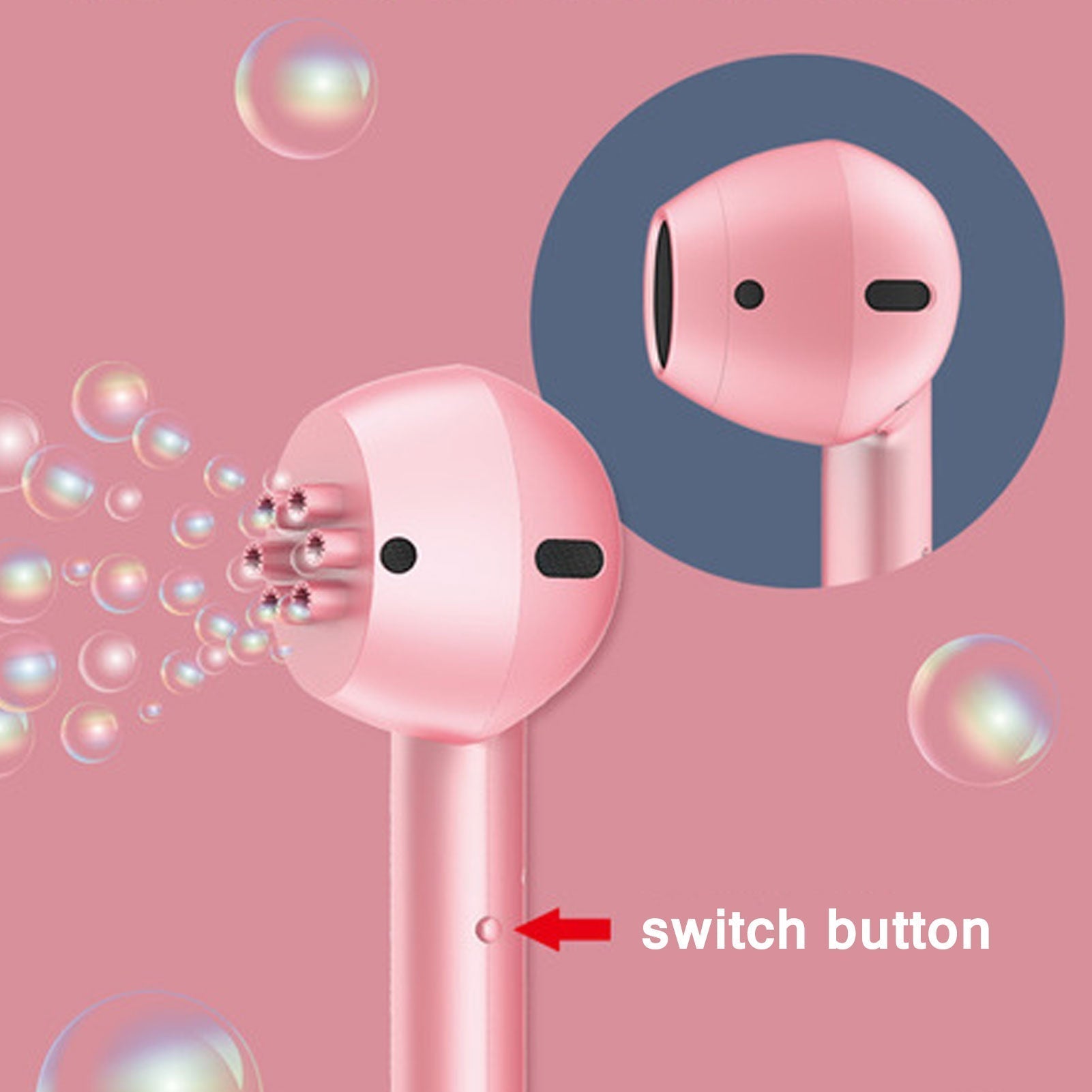 Creative Earphone Automatic Bubble Maker Toy