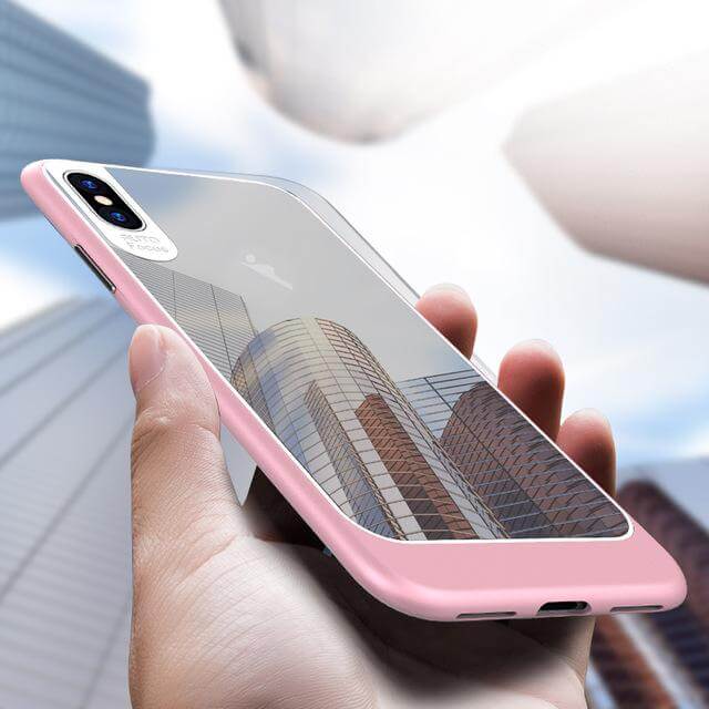 iPhone X Luxury Hybrid Transparent  Clear SlimHard Back Cover Case