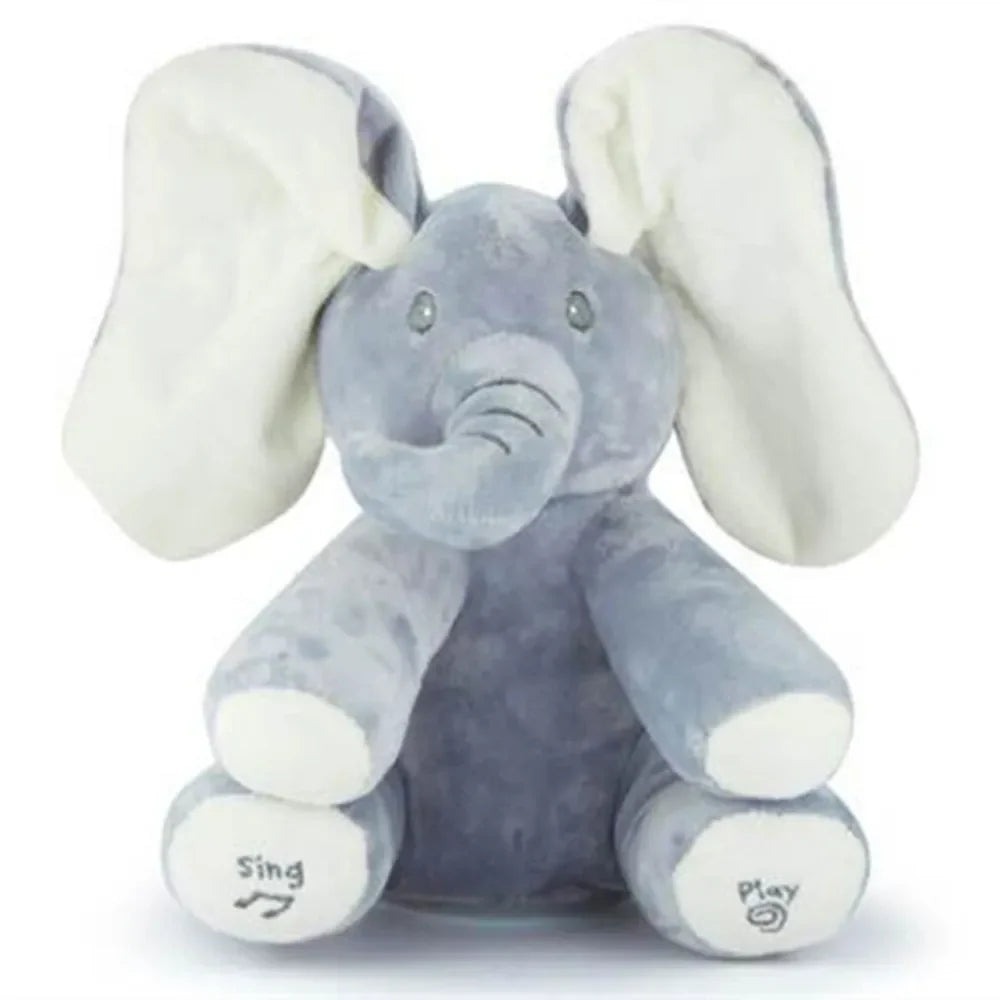 Playful Tunes Electric Hide and Seek Plush Elephant