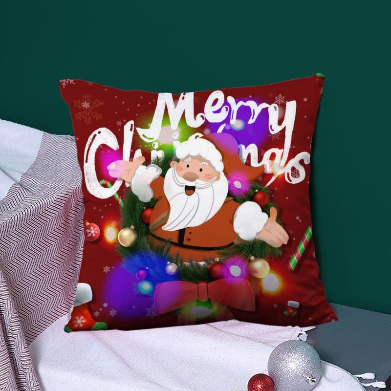 Christmas Series LED Pillow Case