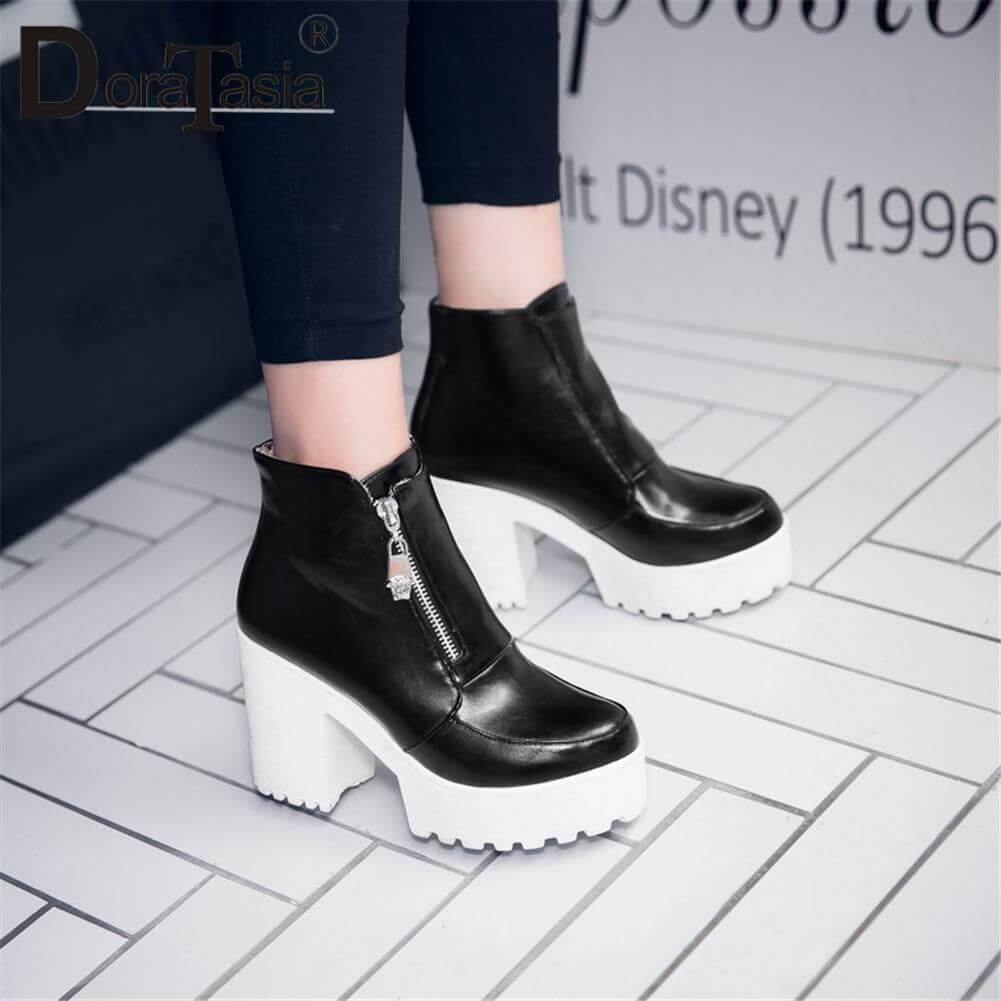 Platform Thick High Heels Women Boots