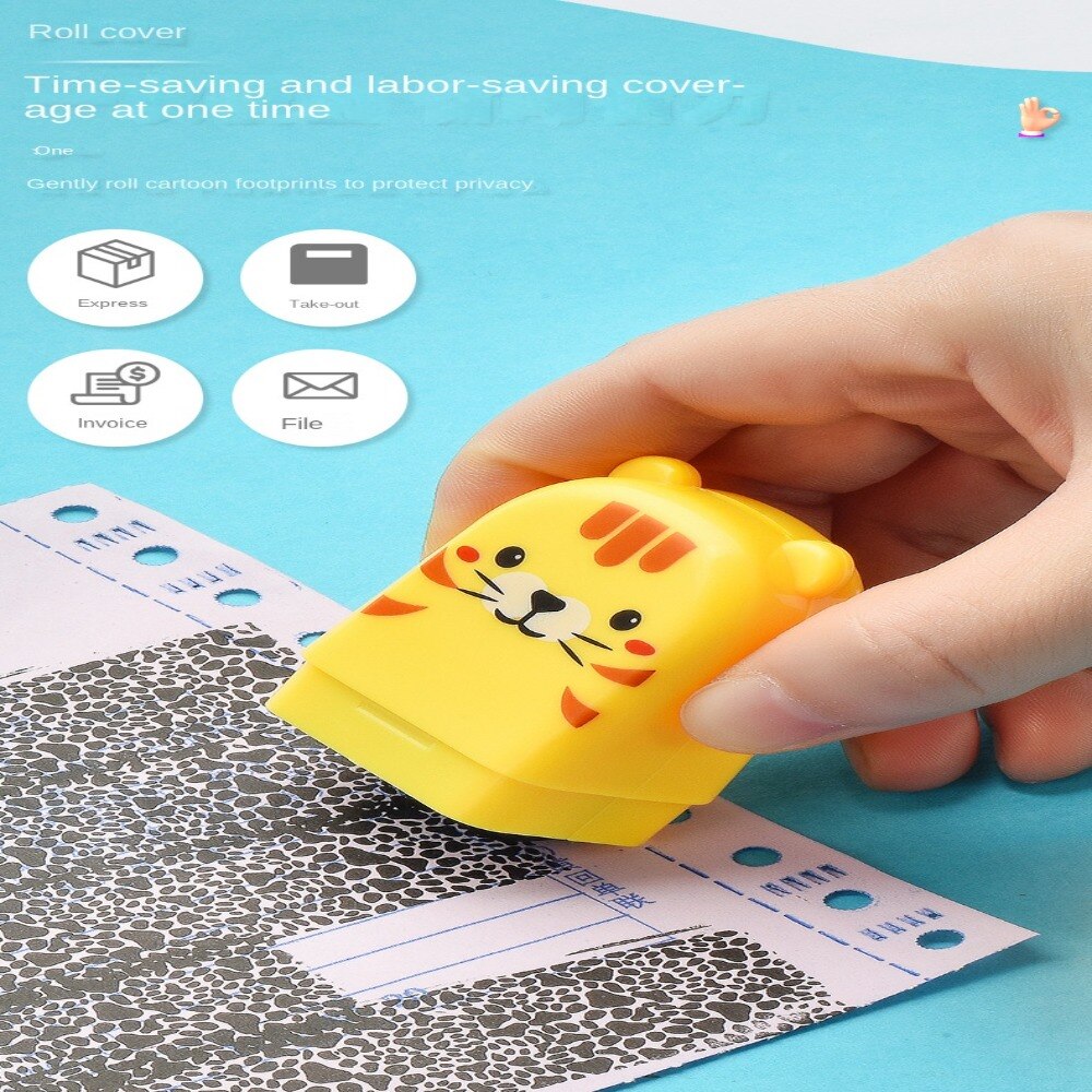 Mini Cartoon ID Protection Roller Stamp