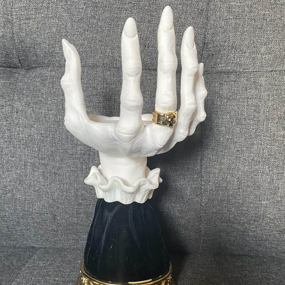 Halloween Resin Witch Hand Candle Holder