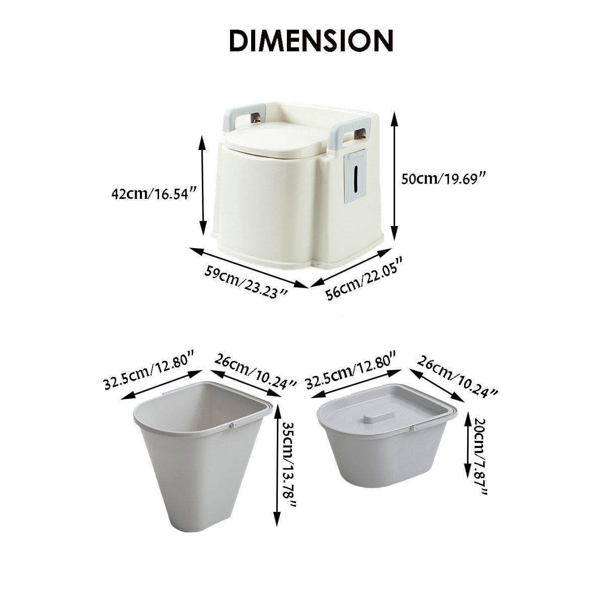 Portable Travel Lightweight Elderly Toilet