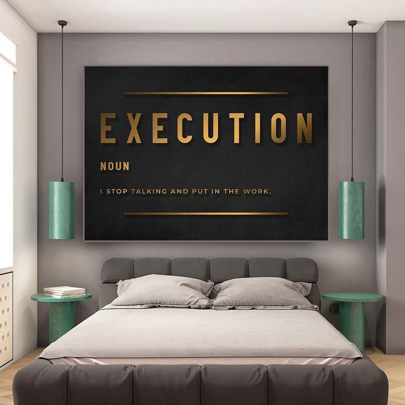 Modern Hustle Inspirational Canvas Wall Posters