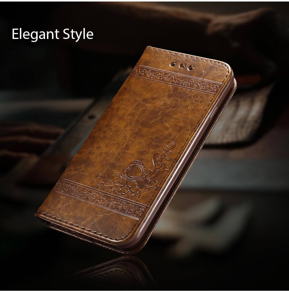 Retro Leather Case For iPhone Models