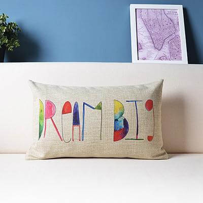 Geometric Lumbar Colorful Pillow Cushion Cover