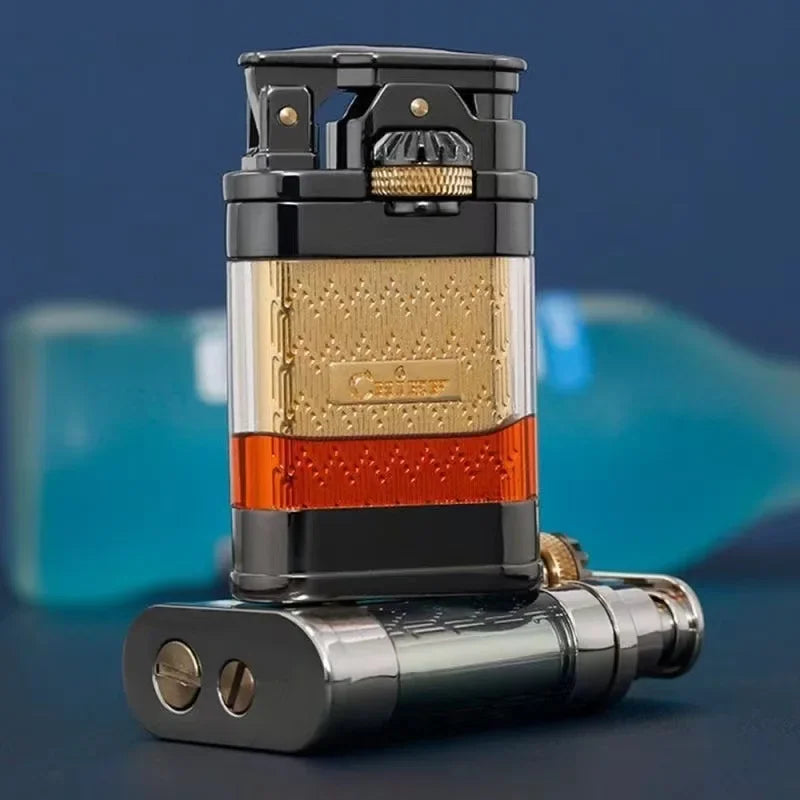 Modern Clear Tank Jet Flame Lighter