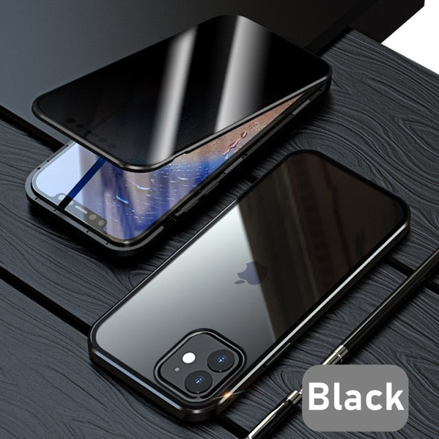 Magnetic Protective Anti-Spy iPhone Case