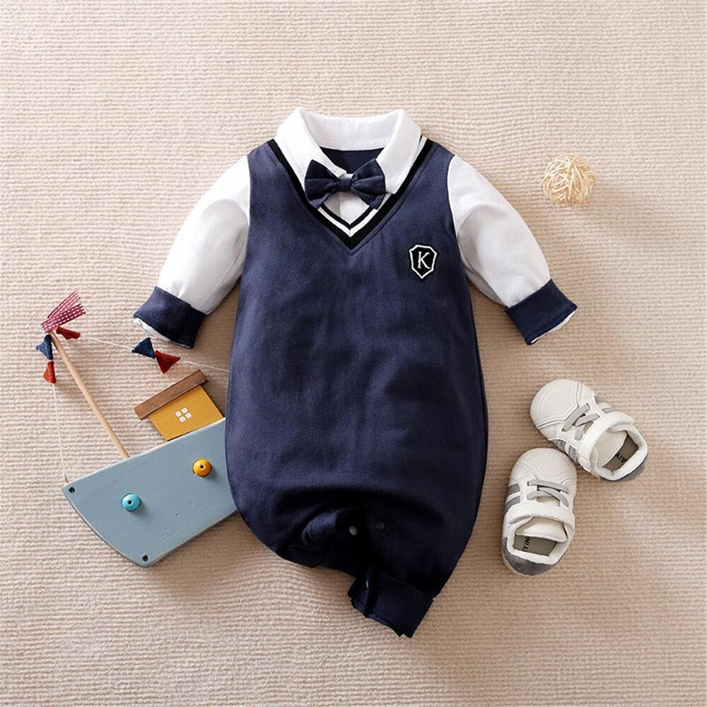 Newborn Baby Gentleman Jumpsuit