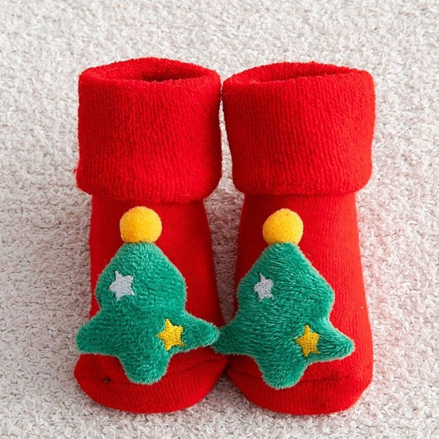 Children Santa Christmas Socks