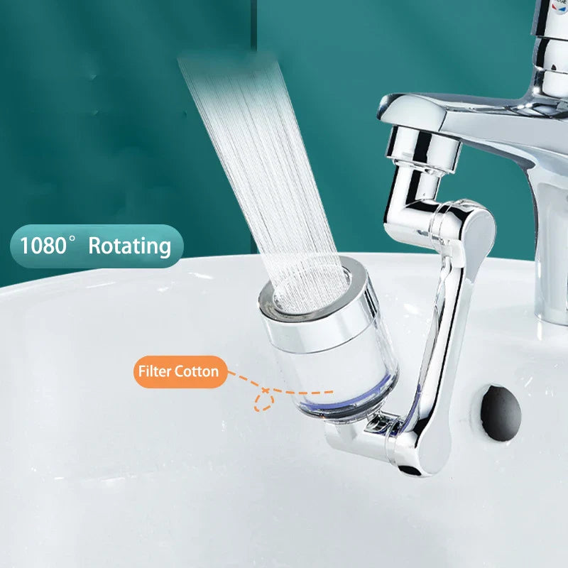 Full Rotating Robot Arm Water Saving Faucet Extender