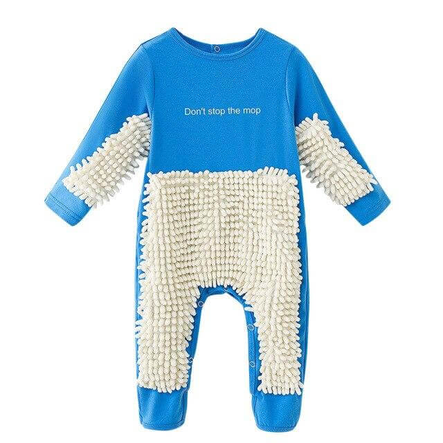 Funny Baby Mop Onesie