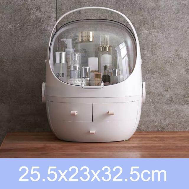 Cosmetic Make-up Jewelry Organizer with Led Lighted Mirror