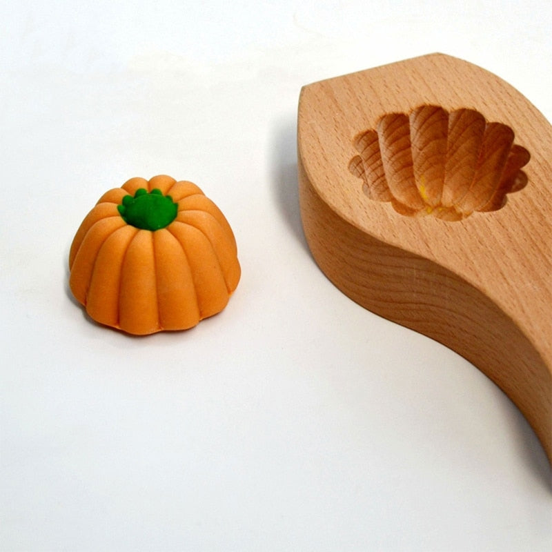 Wooden Moon Dumpling Maker Mold