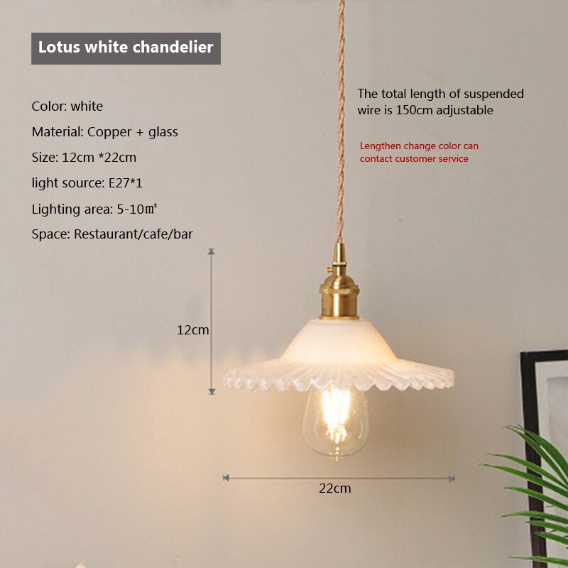 Nordic Brilliance Transparent Glass Pendant Lamp