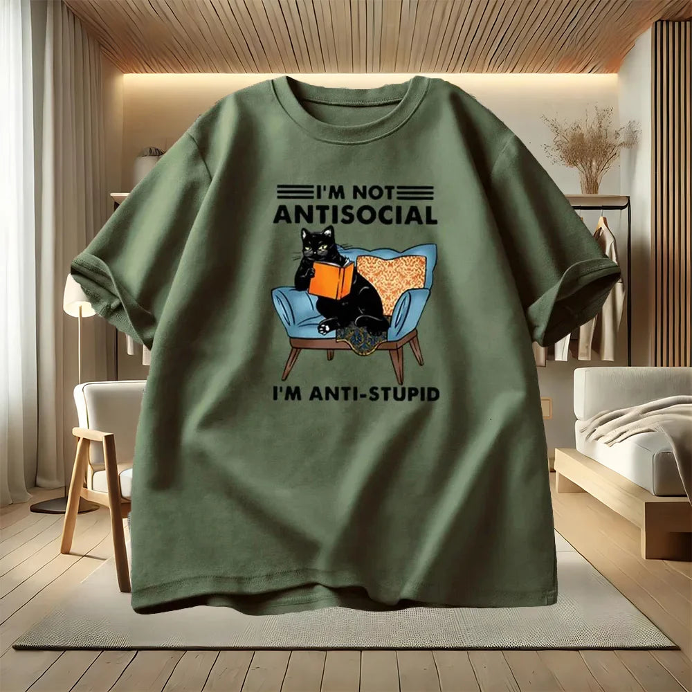 I am Not Antisocial Funny T-Shirt