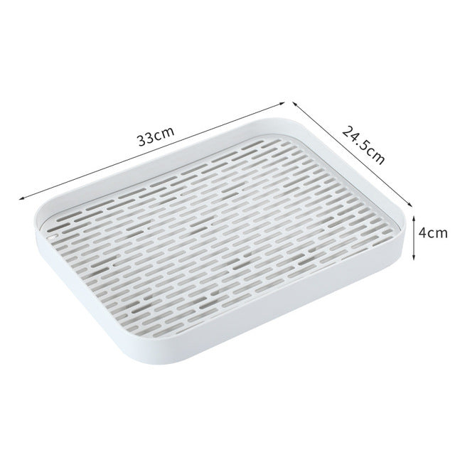 Double Layer Easy Clean Dish Drainer Tray