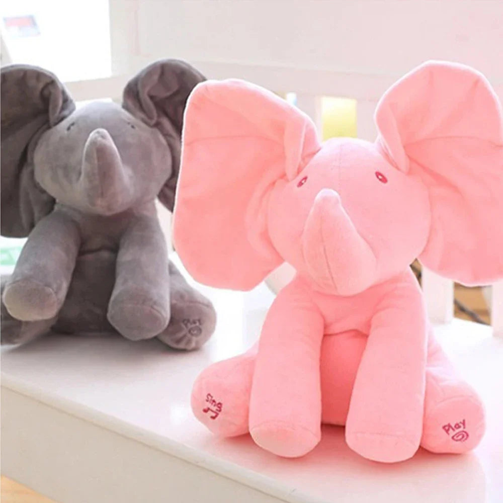 Playful Tunes Electric Hide and Seek Plush Elephant