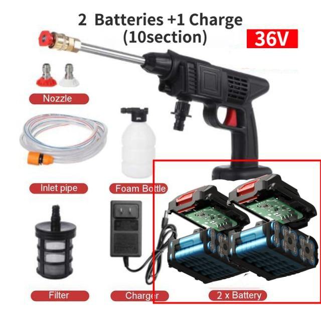 High Pressure Electric Cordless Car Washer Gun