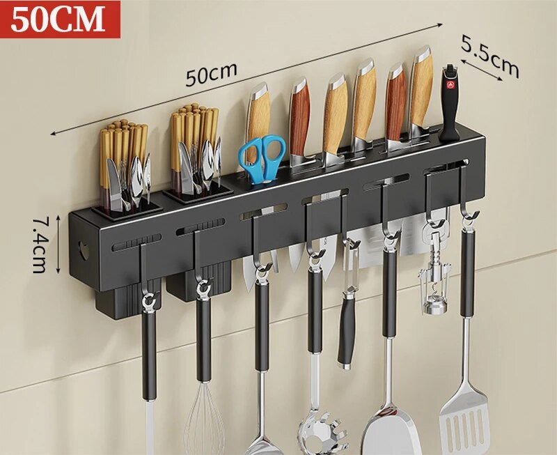 Modern Wall-Mounted Kitchen Organizer Tool Station