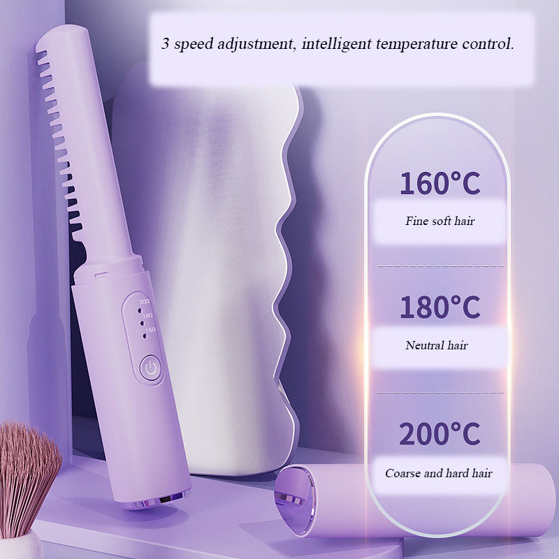 Wireless Anti-Burn Portable Hair Styler Comb