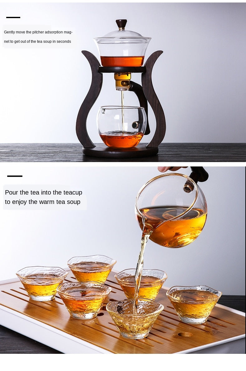 Elegant Glass Magnetic Tea Infuser Set