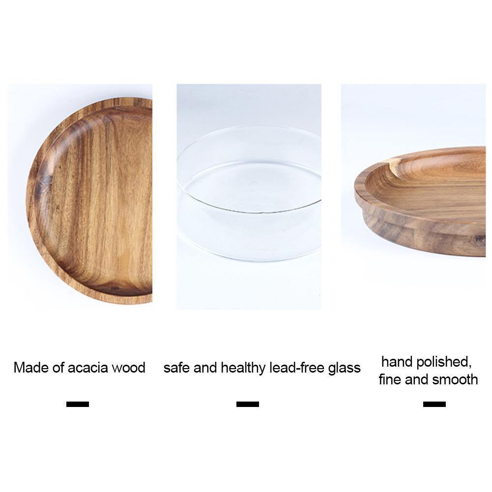 Elegant Glass Bowl Dried Food Storage Box