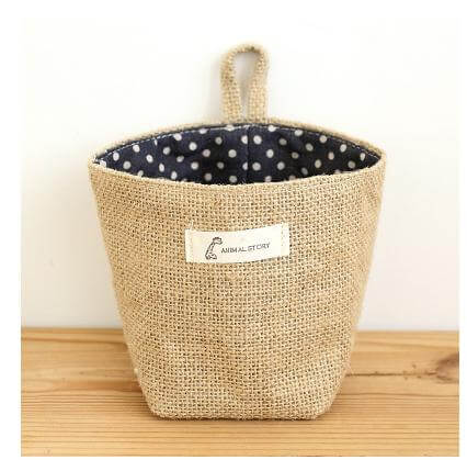 Zakka style cotton storage box