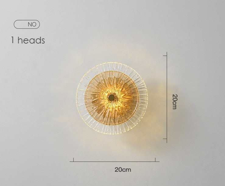 Elegant Postmodern Glass Stylish Wall Lamp