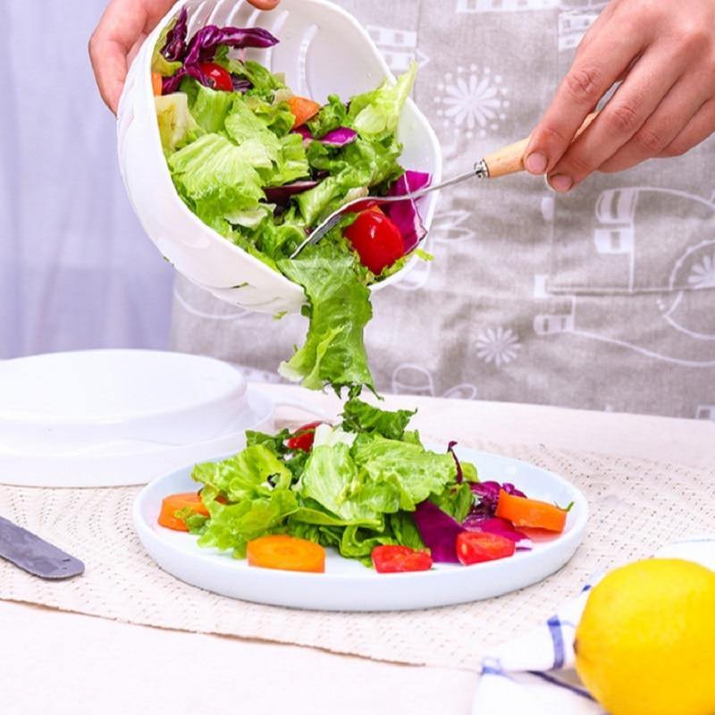 3in1 Vegetable Draining Cutter Basket