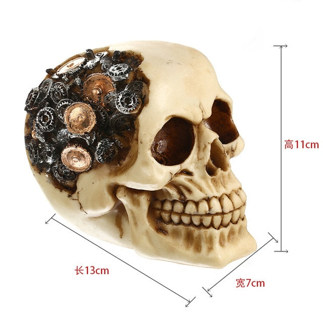 Skull Resin Skeleton Halloween Decoration