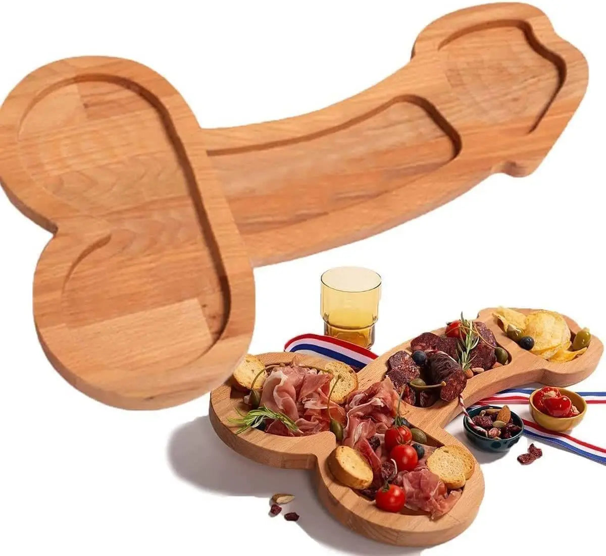 Funny Adult-Themed Multi-Compartment Serving Board