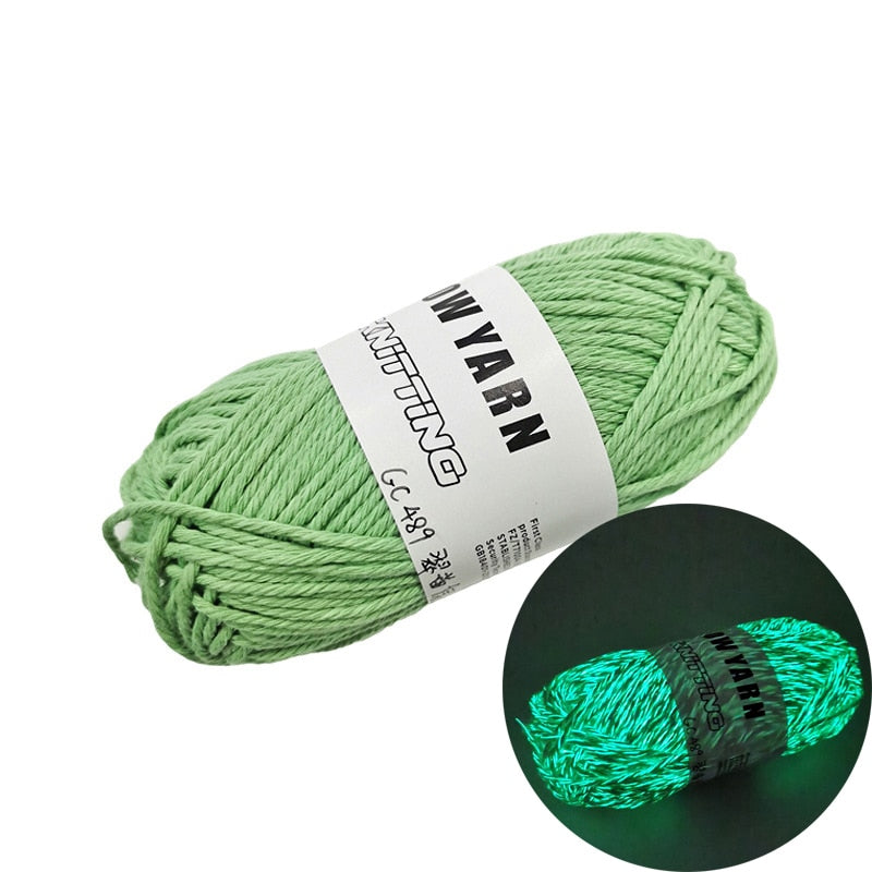 Sparkle Glow Luminous Knitting Yarn