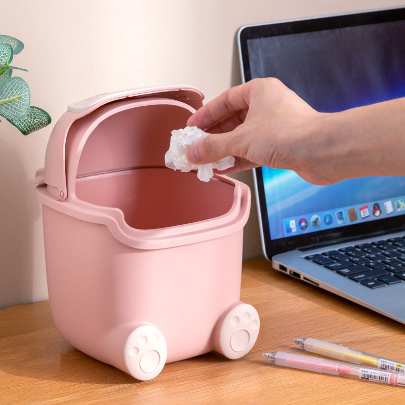 Lazy Penguin Office Mini Trash Can