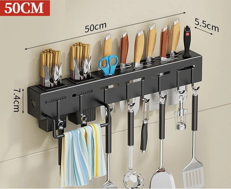 Modern Wall-Mounted Kitchen Organizer Tool Station