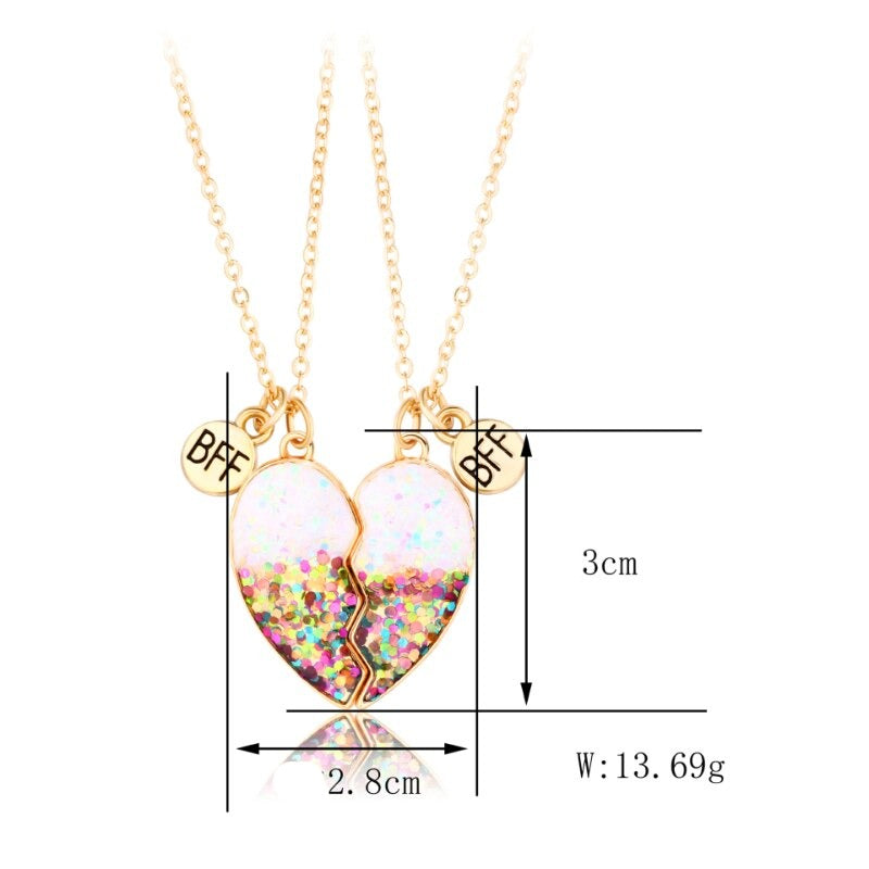 Magnetic Lovely Couples Pendant Necklace