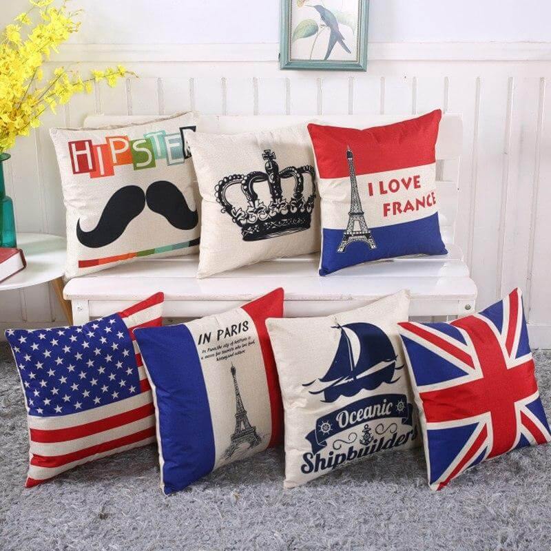 Europe and America Printed Pillow Cases