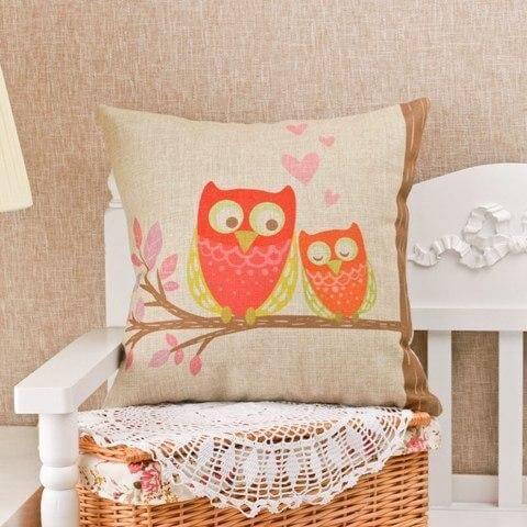 Bird Pattern Decorative Home Pillow Cases