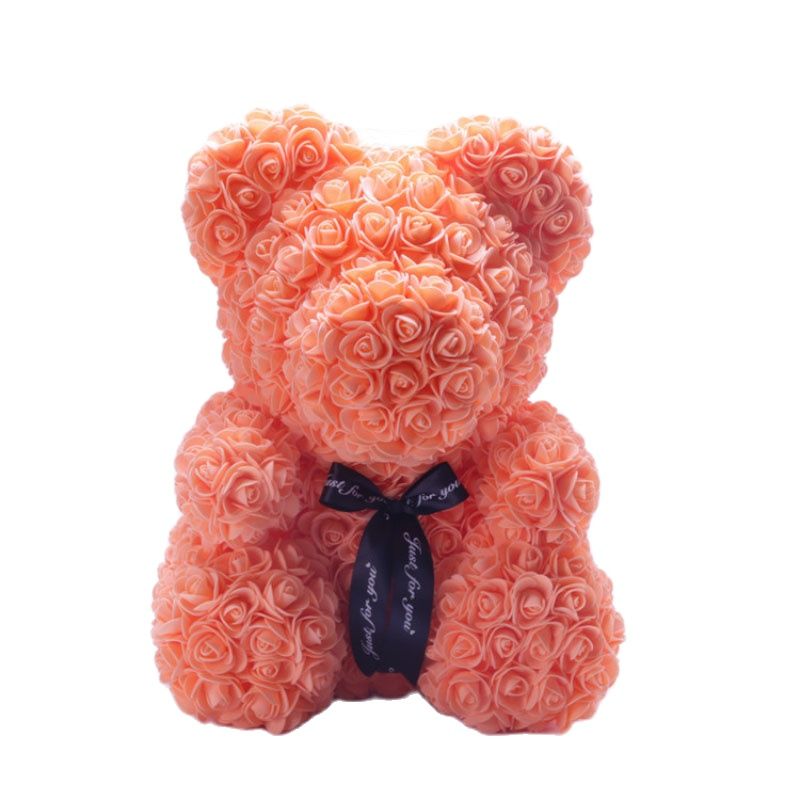 Artificial Rose Flowers Teddy Bear