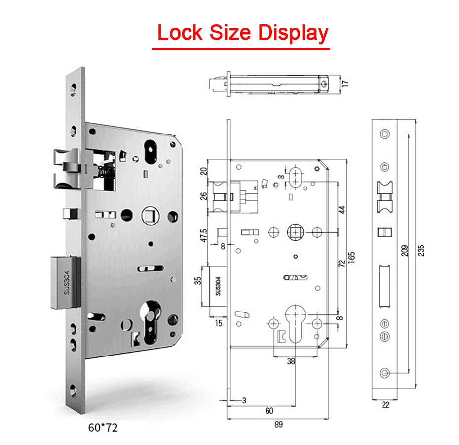 Biometric Keyless Fingerprint Smart Door Lock