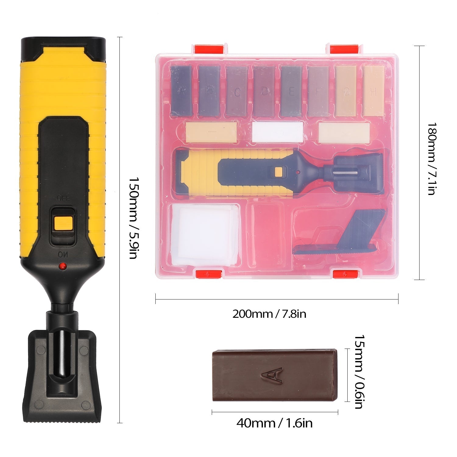 Floor Laminate Scratch Repair Tool Set