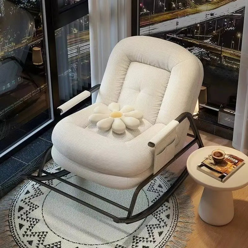 Modern Luxury Relaxing Cozy Padded Rocking Chair