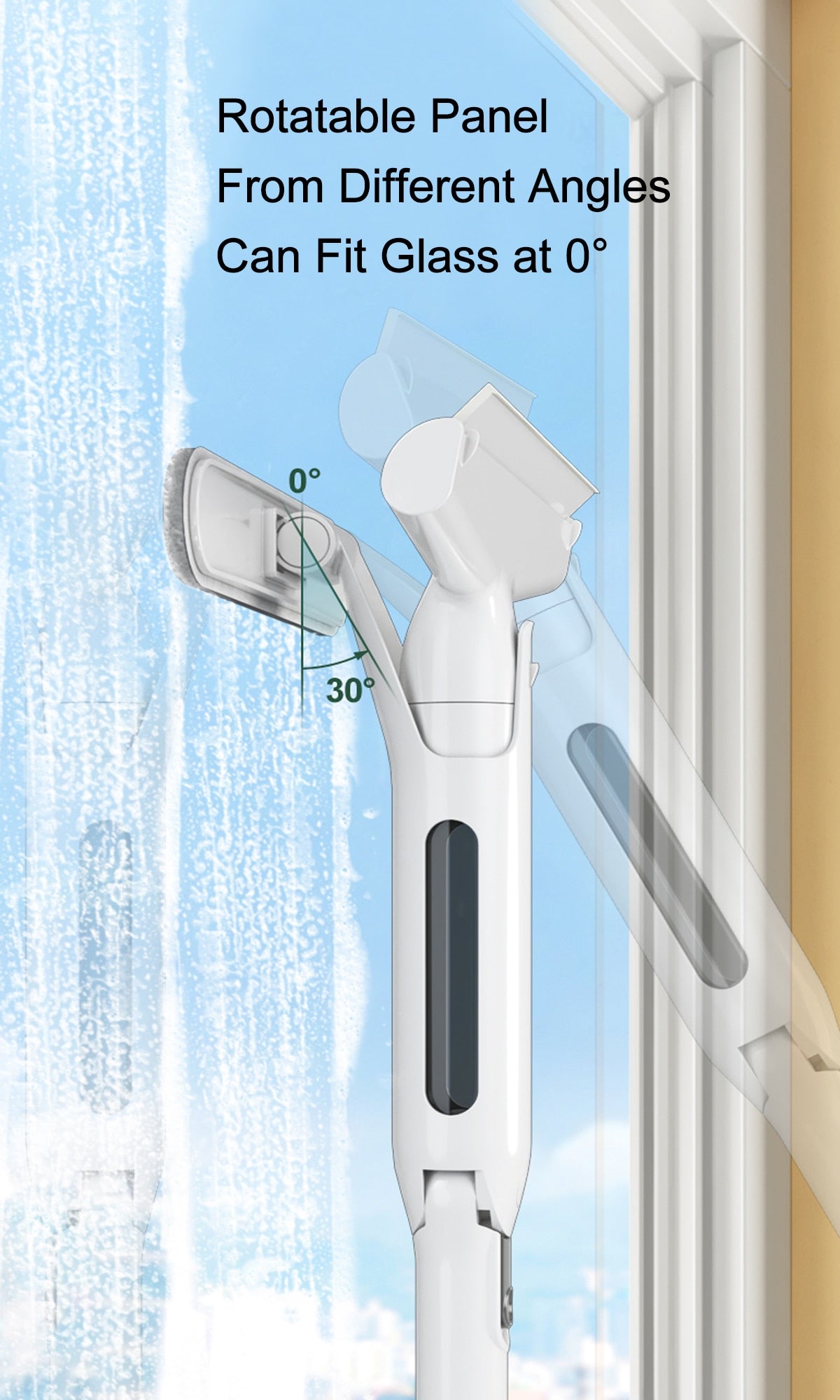 Multifunctional Adjustable Window Cleaning Wiper Brush