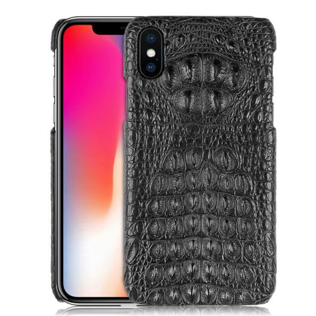 Super Luxury Genuine Crocodile Skin Leather Case For iPhone X