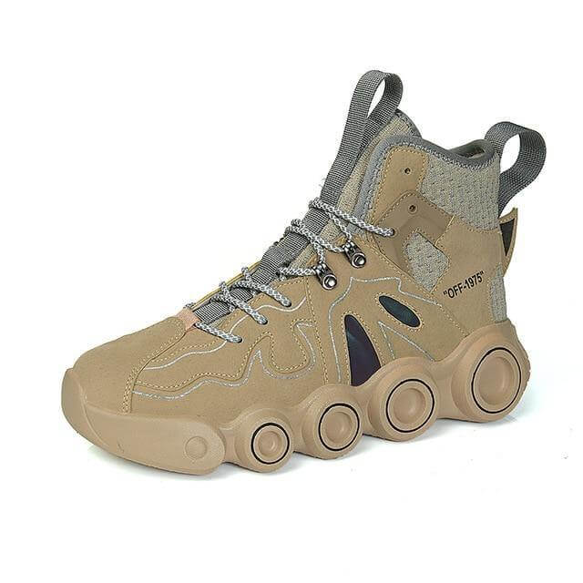 Roller Skate Shape Comfy Men Running Shoes