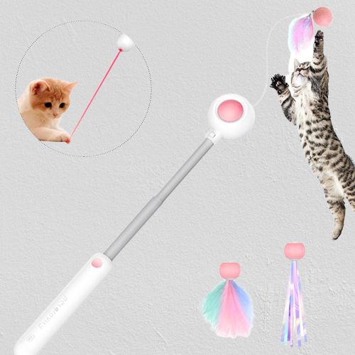 Interactive Cat Teaser Stick Toy