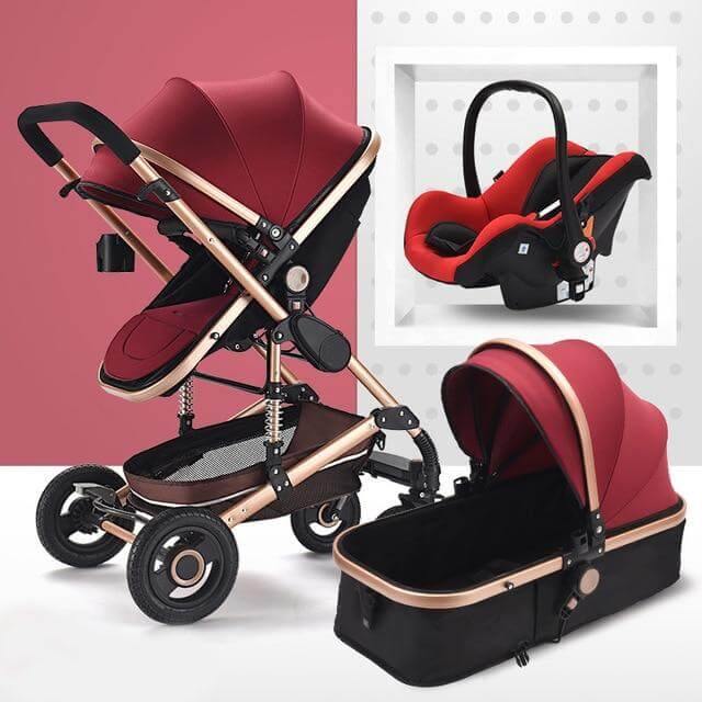 Modern High Landscape Multifunctional 3 in 1 Baby Stroller