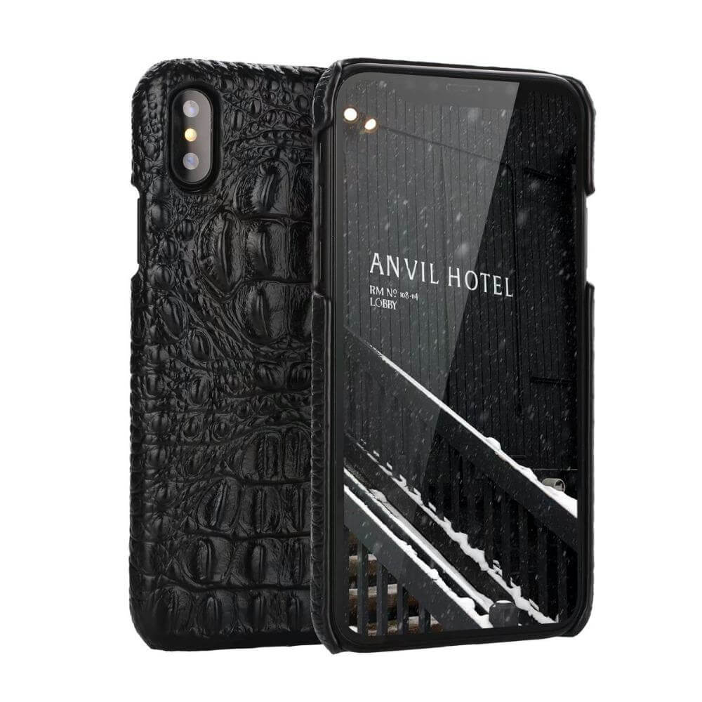 3D Crocodile genuine Leather Iphone Cases