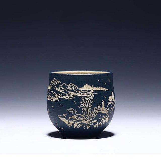 Handmade Landscape Pattern Chinese Tea Cup